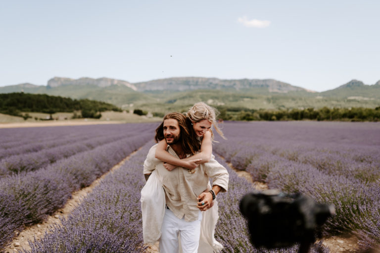 champs lavande mariage provence